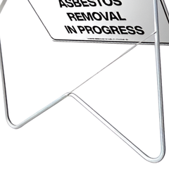 Danger Asbestos Removal in Progress Swing Stand & Sign