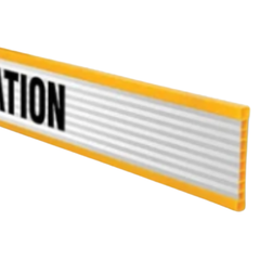 Danger Deep Excavation Plastic Barrier Board 2500 x 135mm