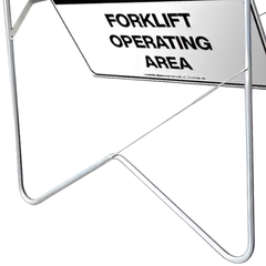 Danger Forklift Operating Area Swing Stand & Sign