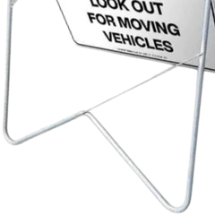 Danger Look Out for Moving Vehicles Swing Stand & Sign