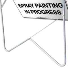 Danger Spray Painting in Progress Swing Stand & Sign