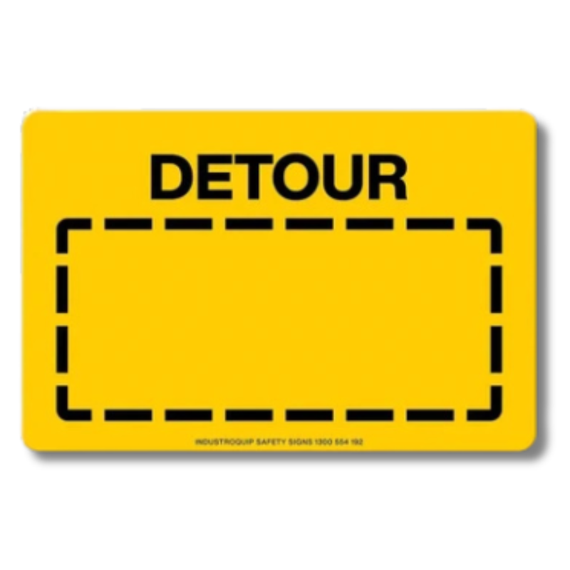 Detour Swing Stand Sign