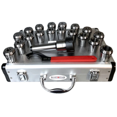 ER32 Collet Set with MT3 / MT4 / R8 Chuck Holder - Metex-Hammerox Industrial