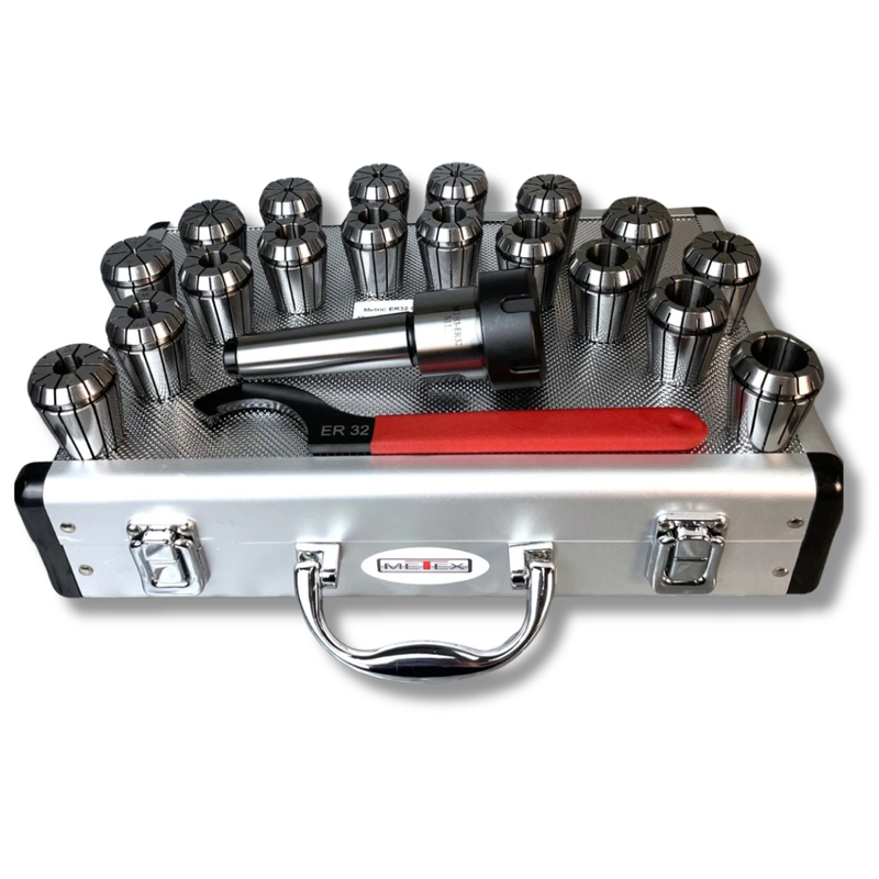 ER32 MT3 Collet Set with Chuck Holder - Metex-Hammerox Industrial