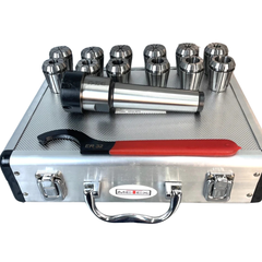 ER32 MT4 Collet Set with Chuck Holder 14 Piece - Metex-Hammerox Industrial