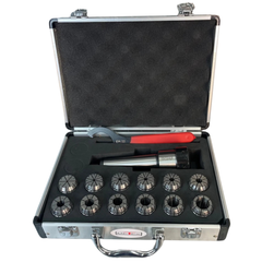 ER32 MT4 Collet Set with Chuck Holder 14 Piece - Metex-Hammerox Industrial