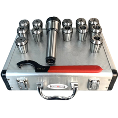 ER32 MT4 Collet Set with Chuck Holder 14 Piece - Metex-Hammerox Industrial