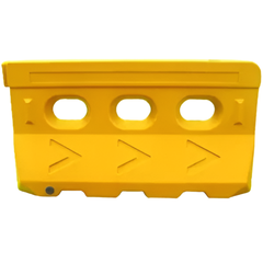 Economy Water Filled Road Safety Barrier Red or Yellow 1410 x 780 x 360mm