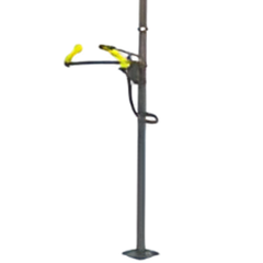 Emergency Safety Shower with Single Nozzle Eyewash No Bowl No Foot Treadle