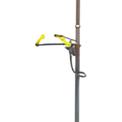 Emergency Safety Shower with Single Nozzle Eyewash No Bowl & Foot Treadle