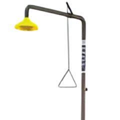 Emergency Safety Shower with Single Nozzle Eyewash with Bowl No Foot Treadle