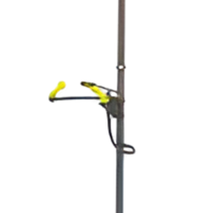 Emergency Safety Shower with Single Nozzle Eyewash with Bowl No Foot Treadle