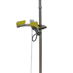 Emergency Safety Shower with Triple Nozzle Eye & Face Wash No Bowl No Foot Treadle