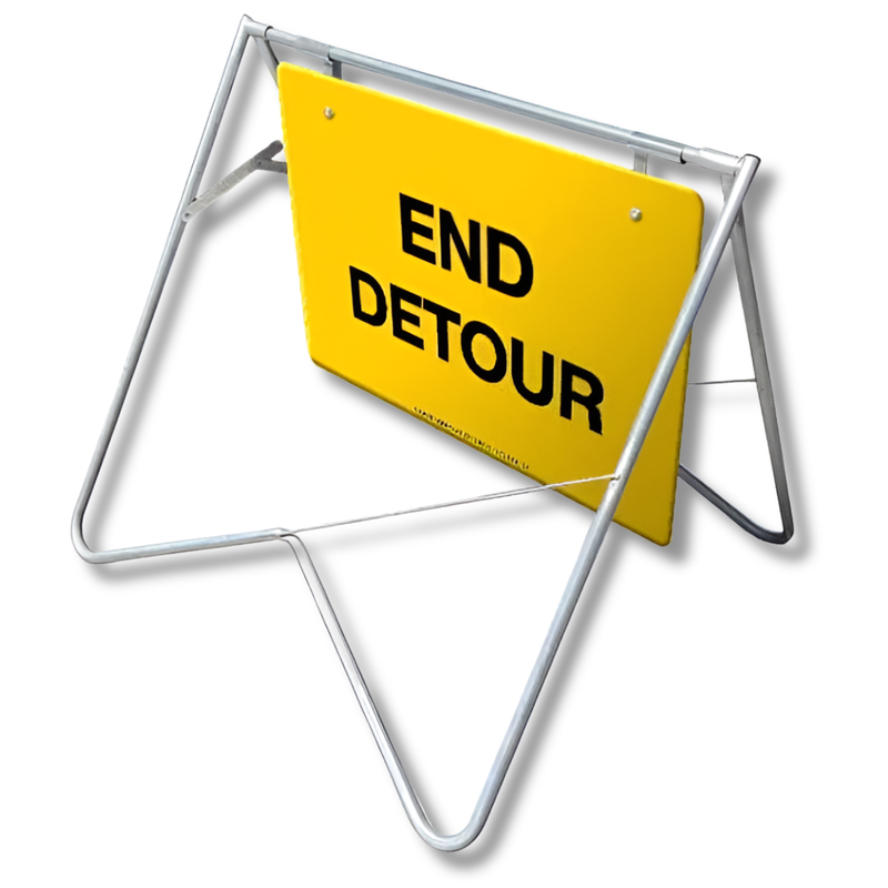 End Detour Swing Stand & Sign
