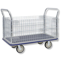 Extra Large Prestige Platform Trolley with Cage-Hammerox Industrial