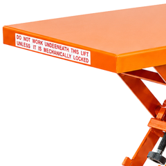 Extra Large Spring Scissor Lift Trolley with Centre Wheel Kit-Hammerox Industrial