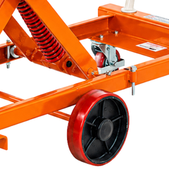 Extra Large Spring Scissor Lift Trolley with Centre Wheel Kit-Hammerox Industrial