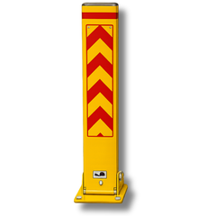 Fold Down Steel Car Park Bollard