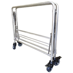Foldable Stainless Steel Linen Housekeeping Trolley-Hammerox Industrial