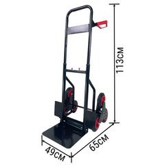 Foldable Stair Climbing Hand Trolley with 6 Wheels-Hammerox Industrial