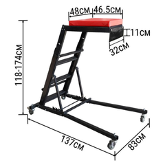 Foldable Topside Mechanic Creeper Workstation Ladder-Hammerox Industrial