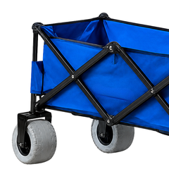 Folding Wagon Trolley with Beach Wheels-Hammerox Industrial