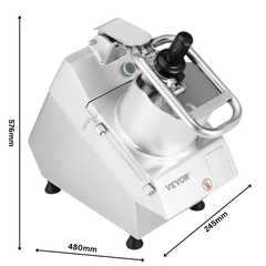 Food Processor & Vegetable Chopper 6 Blade Stainless Steel-Hammerox Industrial