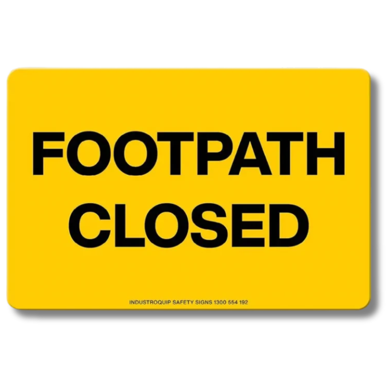 Footpath Closed Swing Stand Sign