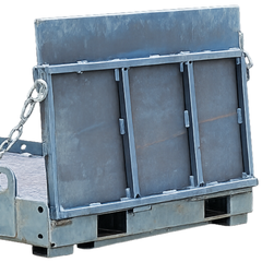 Forklift & Crane Transport Platform with Folding Ramp-Hammerox Industrial