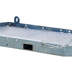 Forklift & Crane Transport Platform with Folding Ramp-Hammerox Industrial