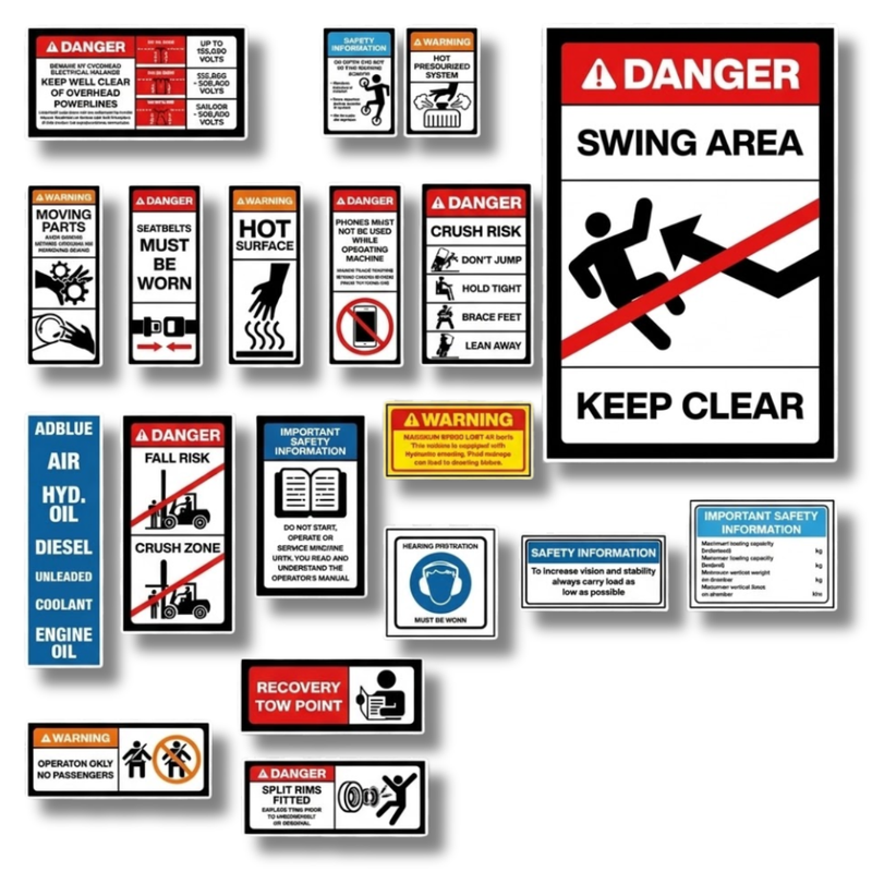 Forklift Safety Sticker Pack