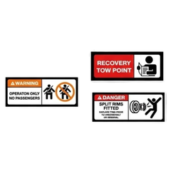 Forklift Safety Sticker Pack
