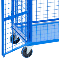 Full Cage Trolley with Double Swing Doors-Hammerox Industrial