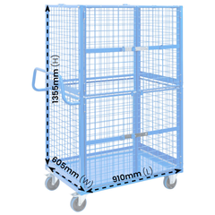Full Cage Trolley with Double Swing Doors-Hammerox Industrial