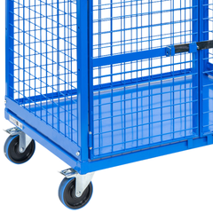 Full Cage Trolley with Double Swing Doors-Hammerox Industrial