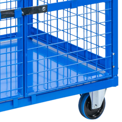 Full Cage Trolley with Double Swing Doors-Hammerox Industrial