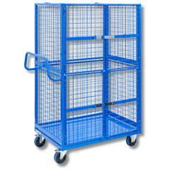 Full Cage Trolley with Double Swing Doors-Hammerox Industrial