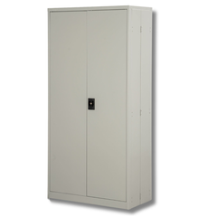 Full Height Stationery Cabinet - Light Grey-Hammerox Industrial