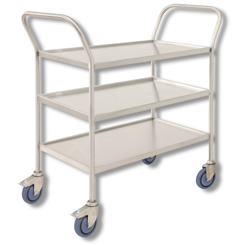 Fully Welded 3 Tier Stainless Steel Trolley-Hammerox Industrial