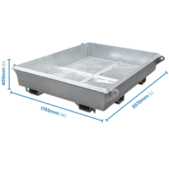 Galvanised Concrete Collection Tray-Hammerox Industrial