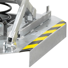 Galvanised Spring Pallet Elevator with Pallet Truck Base-Hammerox Industrial