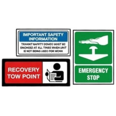 Garbage Truck Safety Sticker Pack