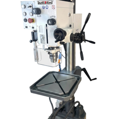 Geared Head Pedestal Drill Press with Coolant & Tapping - Metex-Hammerox Industrial