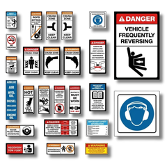 Grader Safety Sticker Pack
