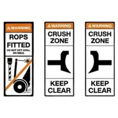 Grader Safety Sticker Pack