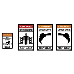 Grader Safety Sticker Pack