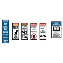 Grader Safety Sticker Pack