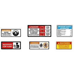Grader Safety Sticker Pack