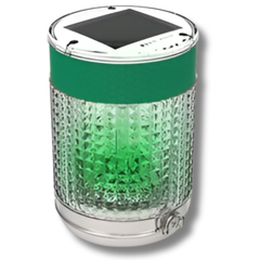 Green Solar Powered Pilot Belt Barrier Light