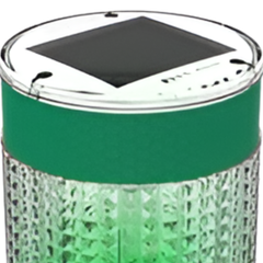 Green Solar Powered Pilot Belt Barrier Light